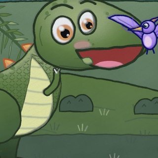 Rory, a young green T. rex